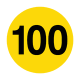 Number 100 Floor Marker | Safety-Label.co.uk