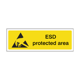 ESD Protected Area Label | Safety-Label.co.uk