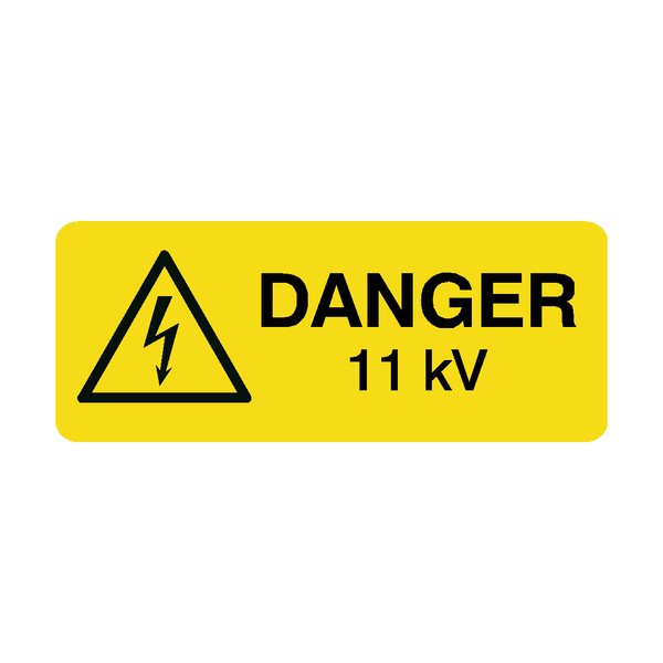 11 kV Labels Mini | Safety-Label.co.uk