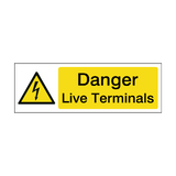 Live Terminals Sign | Safety-Label.co.uk