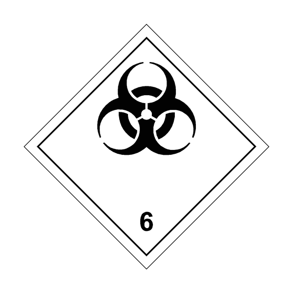 Biohazard 6 Sticker | Safety-Label.co.uk