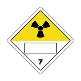 Radioactive Text Box Sticker | Safety-Label.co.uk
