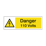 110 Volts Safety Sign | Safety-Label.co.uk