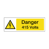 415 Volts Safety Sign | Safety-Label.co.uk