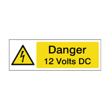 12 Volts DC Label | Safety-Label.co.uk