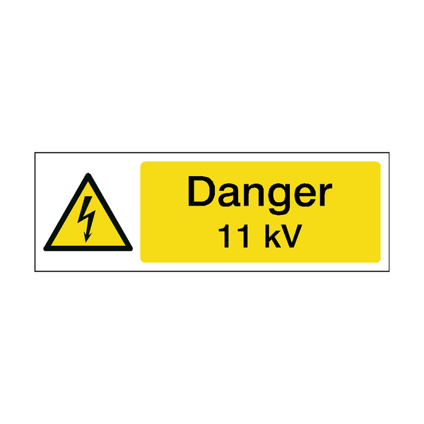 11 kV Safety Sign | Safety-Label.co.uk