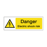 Danger Electric Shock Risk Safety Sign | Safety-Label.co.uk