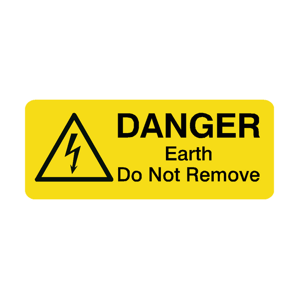 Earth Do Not Remove Labels Mini | Safety-Label.co.uk