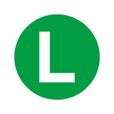 Low Noise Green L Truck Sign | Safety-Label.co.uk