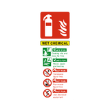 Wet Chemical Fire Extinguisher Sticker | Safety-Label.co.uk