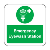 Emergency Eyewash Station Floor Graphics Sticker | Safety-Label.co.uk