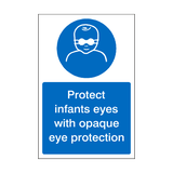 Infants Opaque Eye Protection Sticker | Safety-Label.co.uk