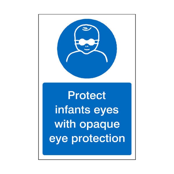 Infants Opaque Eye Protection Sticker | Safety-Label.co.uk