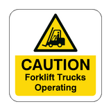 Forklift Truck Operating Floor Graphics Sticker | Safety-Label.co.uk