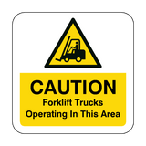 Forklift Truck Operating In This Area Floor Graphics Sticker | Safety-Label.co.uk