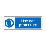 Use Ear Protectors Label | Safety-Label.co.uk