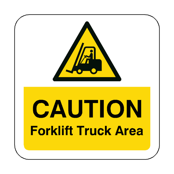 Forklift Truck Area Floor Graphics Sticker | Safety-Label.co.uk