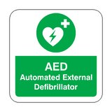 AED Defibrillator Floor Graphics Sticker | Safety-Label.co.uk