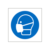 Wear Facemask Symbol Label | Safety-Label.co.uk