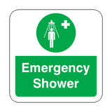 Emergency Shower Floor Graphics Sticker | Safety-Label.co.uk