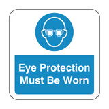 Eye Protection Must Be Worn Floor Graphics Sticker | Safety-Label.co.uk