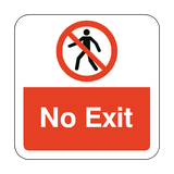 No Exit Floor Graphics Sticker | Safety-Label.co.uk