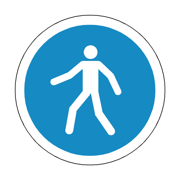 Pedestrian Floor Marker Sticker | Safety-Label.co.uk