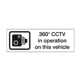 360° CCTV in Operation Vehicle Sticker | Safety-Label.co.uk