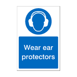 Wear Ear Protectors Sticker | Safety-Label.co.uk