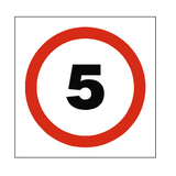 5 Mph Speed Sign | Safety-Label.co.uk
