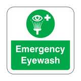Emergency Eyewash Floor Graphics Sticker | Safety-Label.co.uk