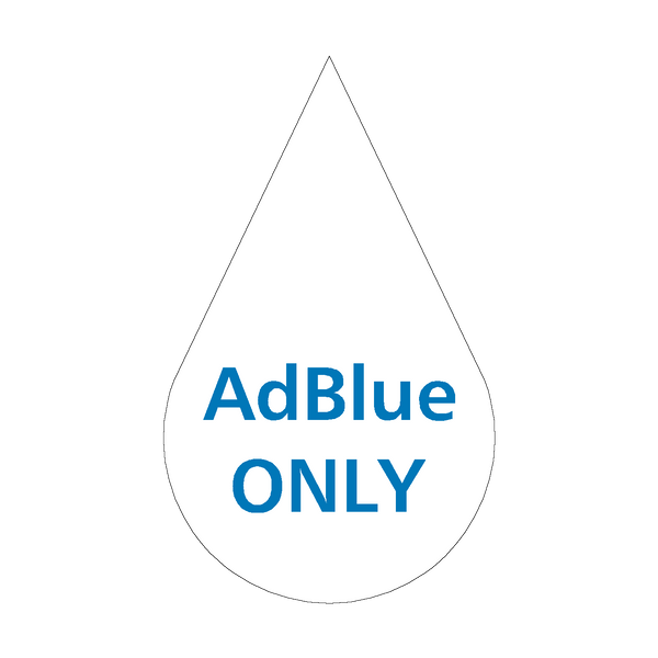 AdBlue Only HGV Sticker | Safety-Label.co.uk