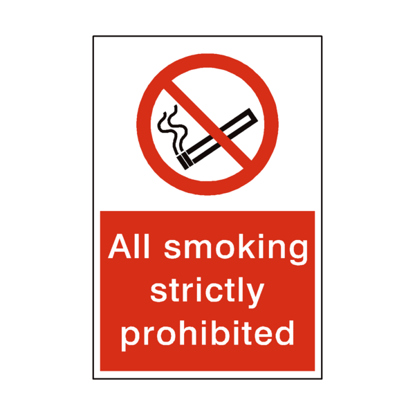 Smoking Prohibited Sticker | Safety-Label.co.uk