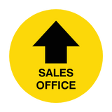 Sales Office Arrow Floor Sticker | Safety-Label.co.uk