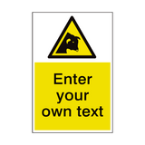 Bull Warning Custom Hazard Sticker | Safety-Label.co.uk