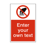 Do Not Touch Custom Prohibition Sticker | Safety-Label.co.uk