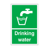 Drinking Water Sticker | Safety-Label.co.uk