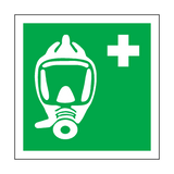 Emergency Escape Breathing Device Symbol Sign | Safety-Label.co.uk