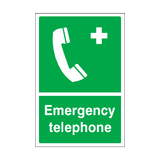 Emergency Telephone Sign | Safety-Label.co.uk