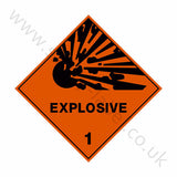 Explosive 1 Sign | Safety-Label.co.uk