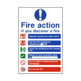 Fire Action Lift & Telephone Sticker | Safety-Label.co.uk