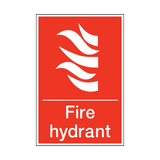 Fire Hydrant Sticker | Safety-Label.co.uk