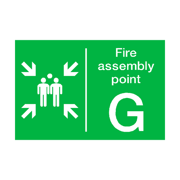 Fire Assembly Point G Sticker | Safety-Label.co.uk