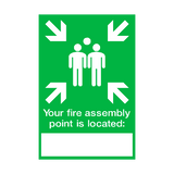 Fire Assembly Location Point Sticker | Safety-Label.co.uk