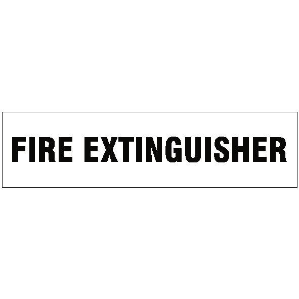 Fire Extinguisher Vehicle Sticker | Safety-Label.co.uk