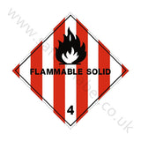 Flammable Solids 4 Sign | Safety-Label.co.uk