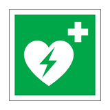 Heart Defibrillator Label | Safety-Label.co.uk