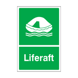 Liferaft Sticker | Safety-Label.co.uk