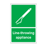 Line-throwing Appliance Sign | Safety-Label.co.uk
