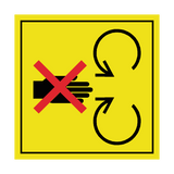 Never Reach Into Machinery Label | Safety-Label.co.uk